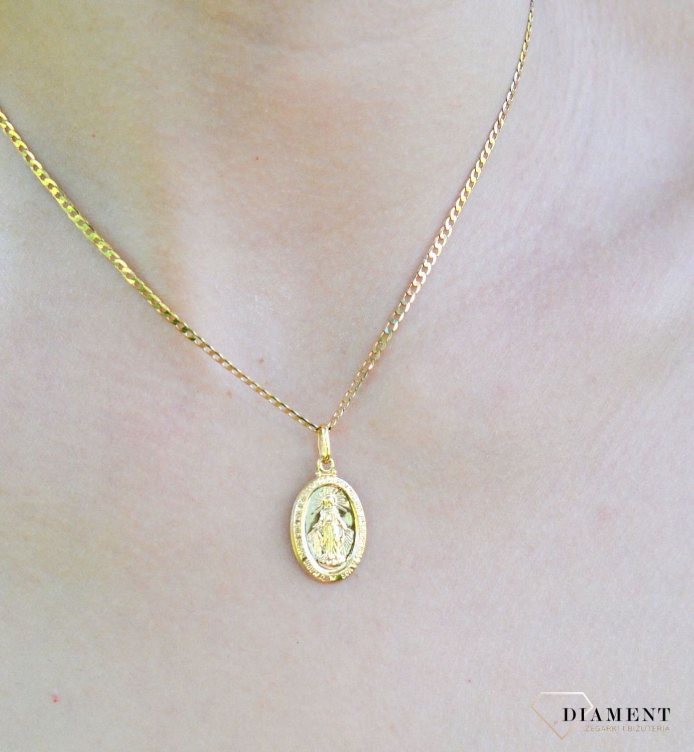 Złota zawieszka 375 'Cudowny Medalik' Maryja Niepokalanaa ZA 1533B 375 (3).jpg